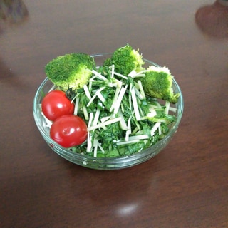 手軽な水菜サラダ